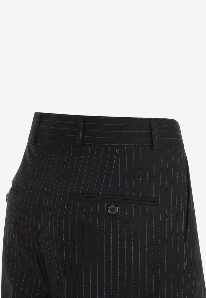 Pinstripe Tailored Pants