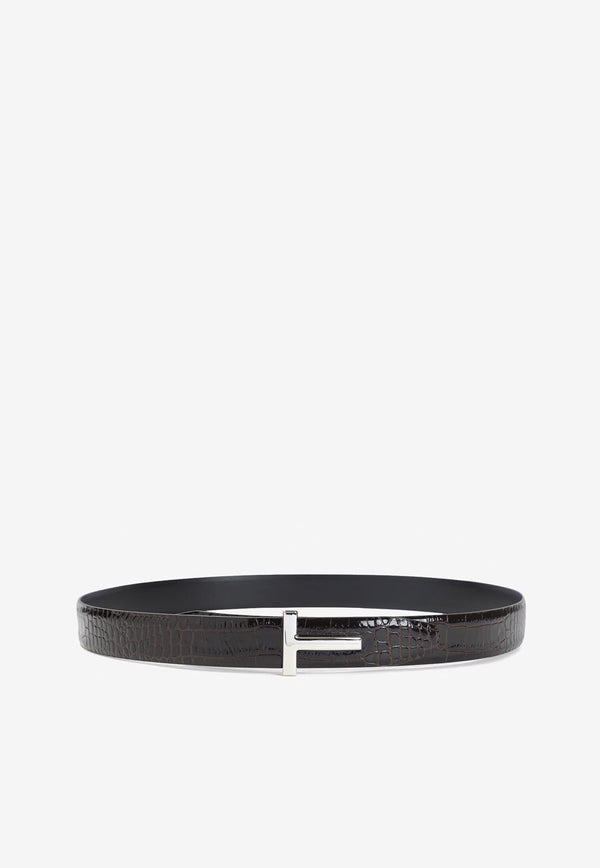 T-Buckle Leather Belt