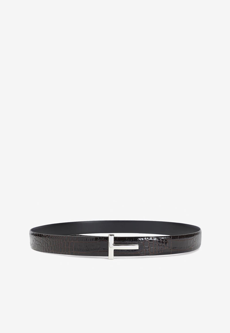 T-Buckle Leather Belt