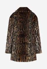 Animal Print Faux-Fur Coat