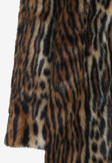 Animal Print Faux-Fur Coat