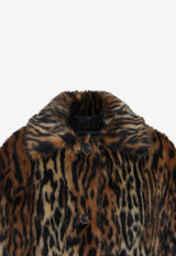 Animal Print Faux-Fur Coat