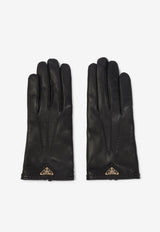 Triangle Logo Nappa Leather Gloves