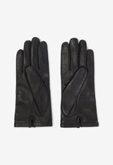 Triangle Logo Nappa Leather Gloves