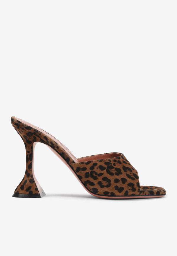 Lupita 95 Leopard Suede Mules