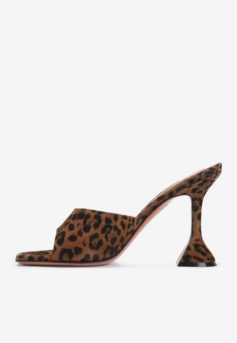Lupita 95 Leopard Suede Mules