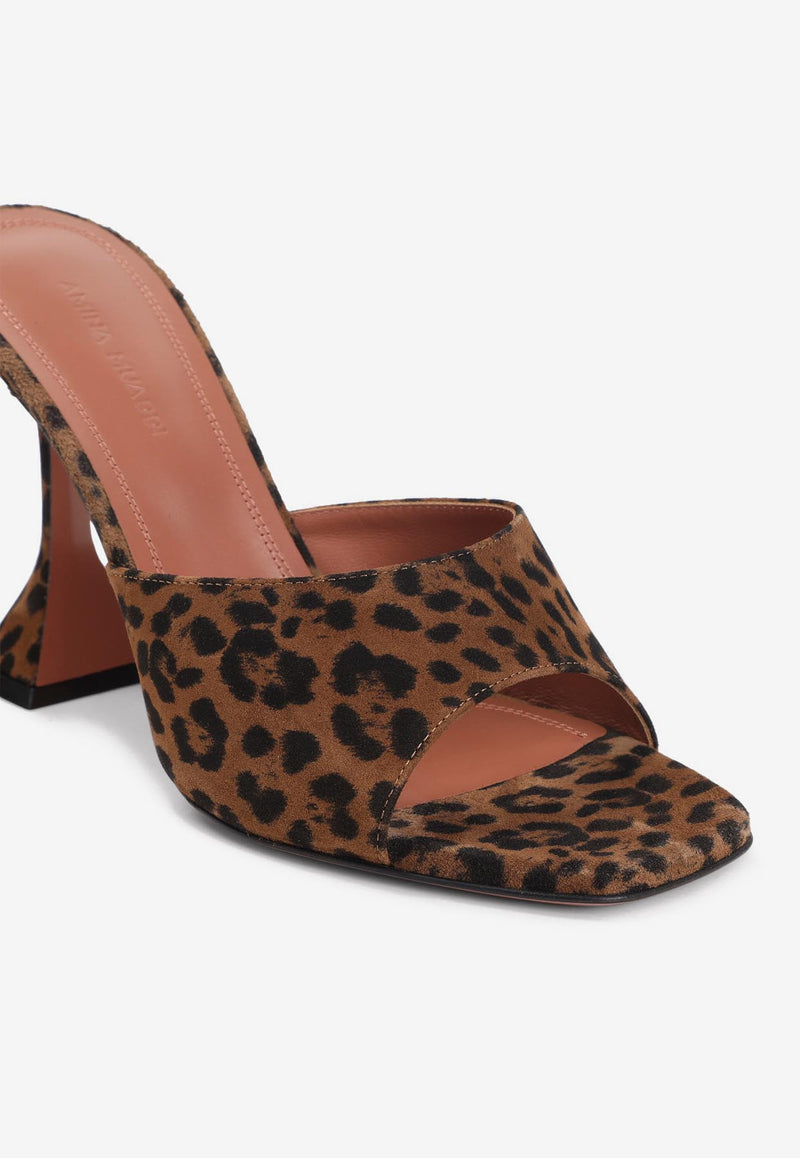 Lupita 95 Leopard Suede Mules