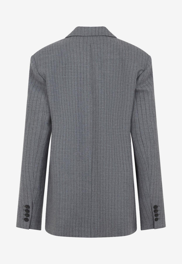 Newark Pinstripe Double-Breasted Blazer