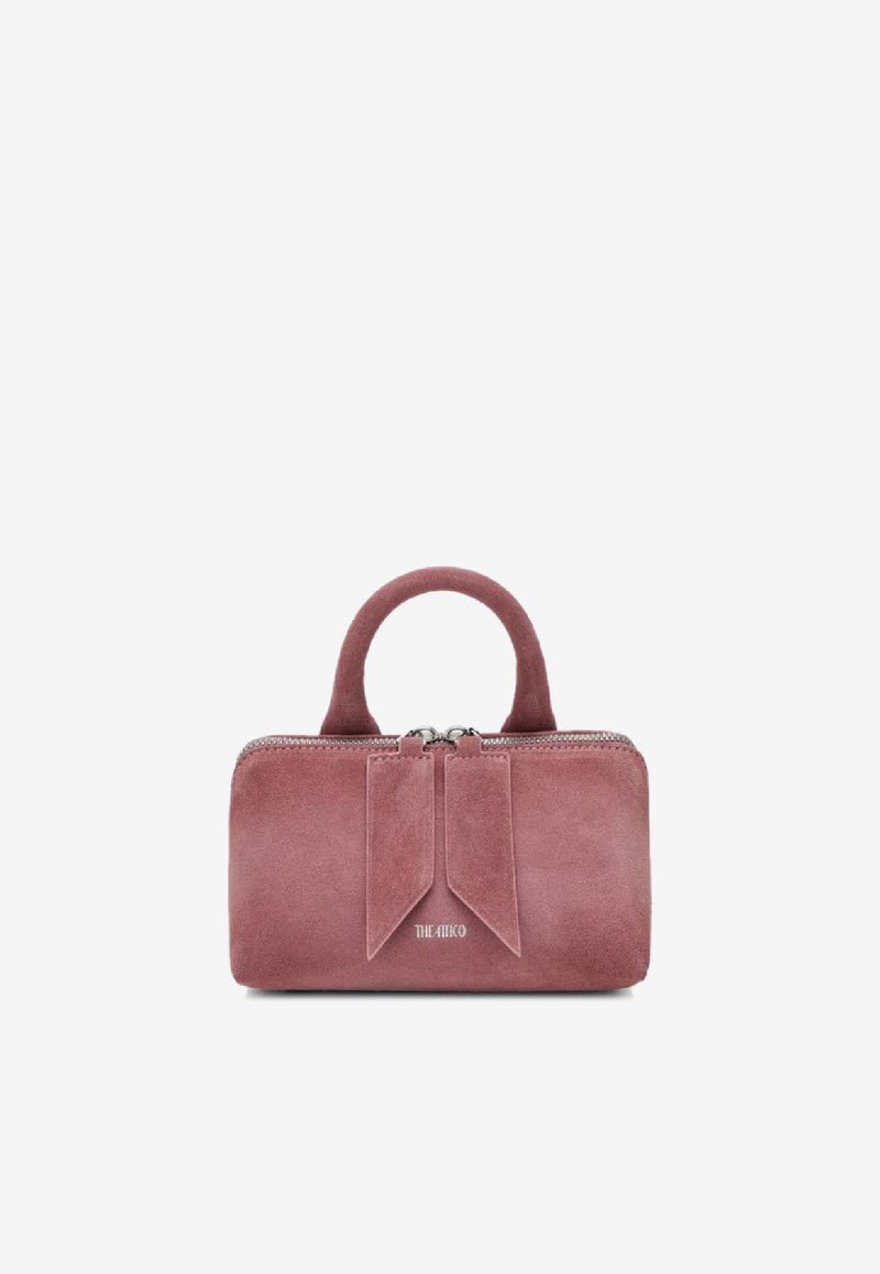 The Attico Mini Friday Suede Top Handle Bag Pink 260WAH0000LBT108AA/S_ATTIC-093
