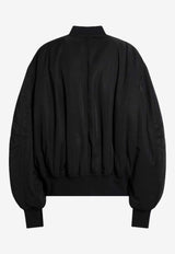 The Attico Zip-Up Bomber Jacket Black 260WCB0007PLL001AA/S_ATTIC-100