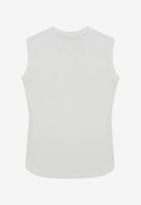 The Attico Embroidered Logo Tank Top White 260WCN0000JJJ025AA/S_ATTIC-001