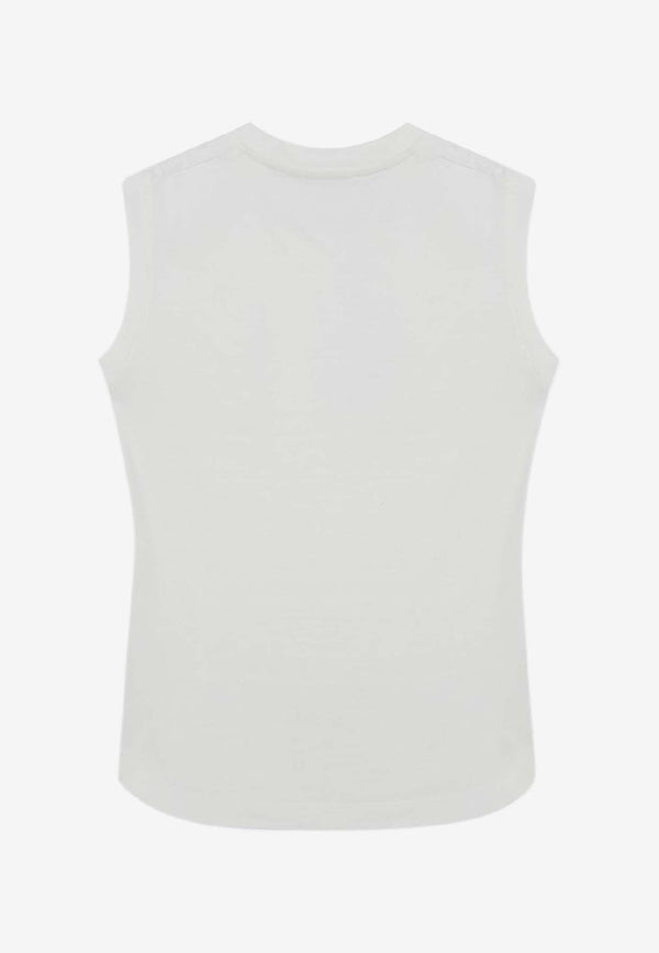 The Attico Embroidered Logo Tank Top White 260WCN0000JJJ025AA/S_ATTIC-001