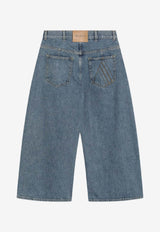 The Attico Faded Cropped Jeans Blue 260WCP0029DDD116AA/S_ATTIC-024
