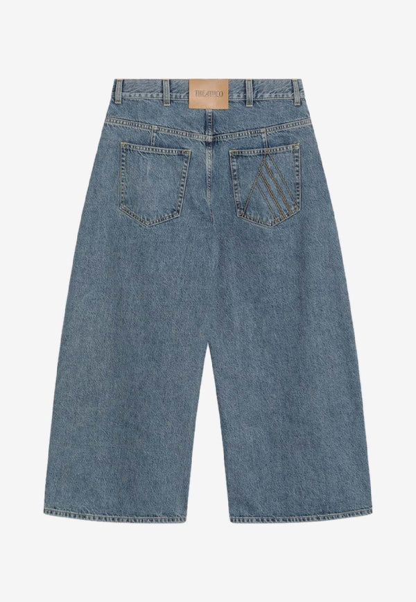 The Attico Faded Cropped Jeans Blue 260WCP0029DDD116AA/S_ATTIC-024