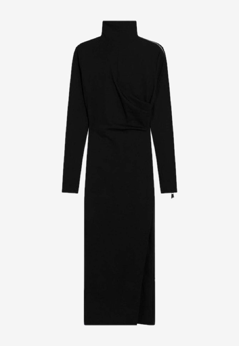The Attico Turtleneck Midi Dress Black 260WCW00263RYY002A/S_ATTIC-100