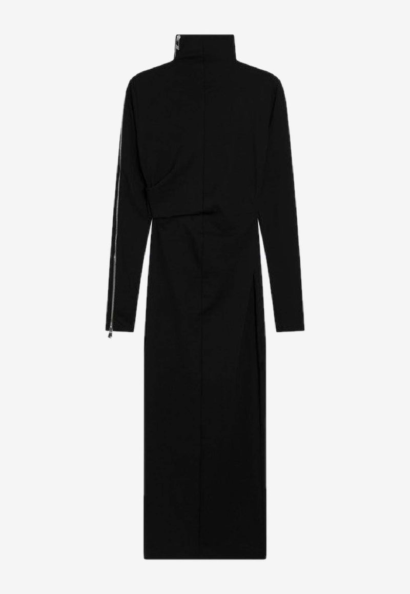 The Attico Turtleneck Midi Dress Black 260WCW00263RYY002A/S_ATTIC-100