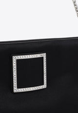 Trompette Strass Satin Clutch Bag