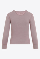 Crewneck Sweater with Logo-Label