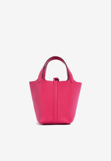 Picotin Lock 18 "SO PINK" in Rose Mexico Taurillon Clemence with Pink Hardware