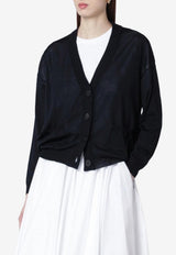 Roberto Collina Wool Buttoned Cardigan Blue 261FXA03010WO/S_ROBER-10