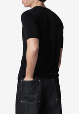 Roberto Collina Fine Knit T-shirt Black 261MYA10021CO/S_ROBER-09