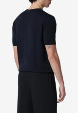 Roberto Collina Fine Knit T-shirt Navy 261MYA10021CO/S_ROBER-10