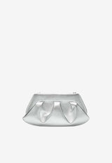 Themoirè Emera Metallic Clutch Bag Silver 261WTMBB0OOBL/S_THEMO-0018A