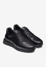 MAGNANNI Syros Leather Low-Top Sneakers Black 26313_BLACK