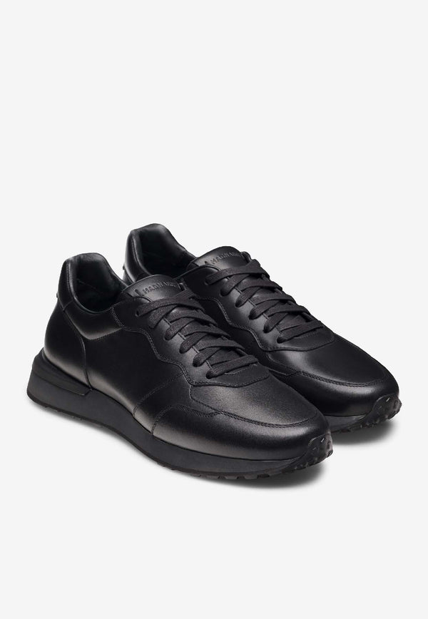 MAGNANNI Syros Leather Low-Top Sneakers Black 26313_BLACK