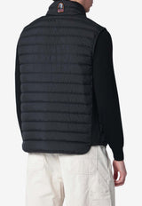 Parajumpers Quilted Zip-Up Vest  Black 26SMPMPUSL01NY/S_PARA-0541