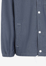 جاكيت بقَصة جاكيت برقعة شعار الماركة