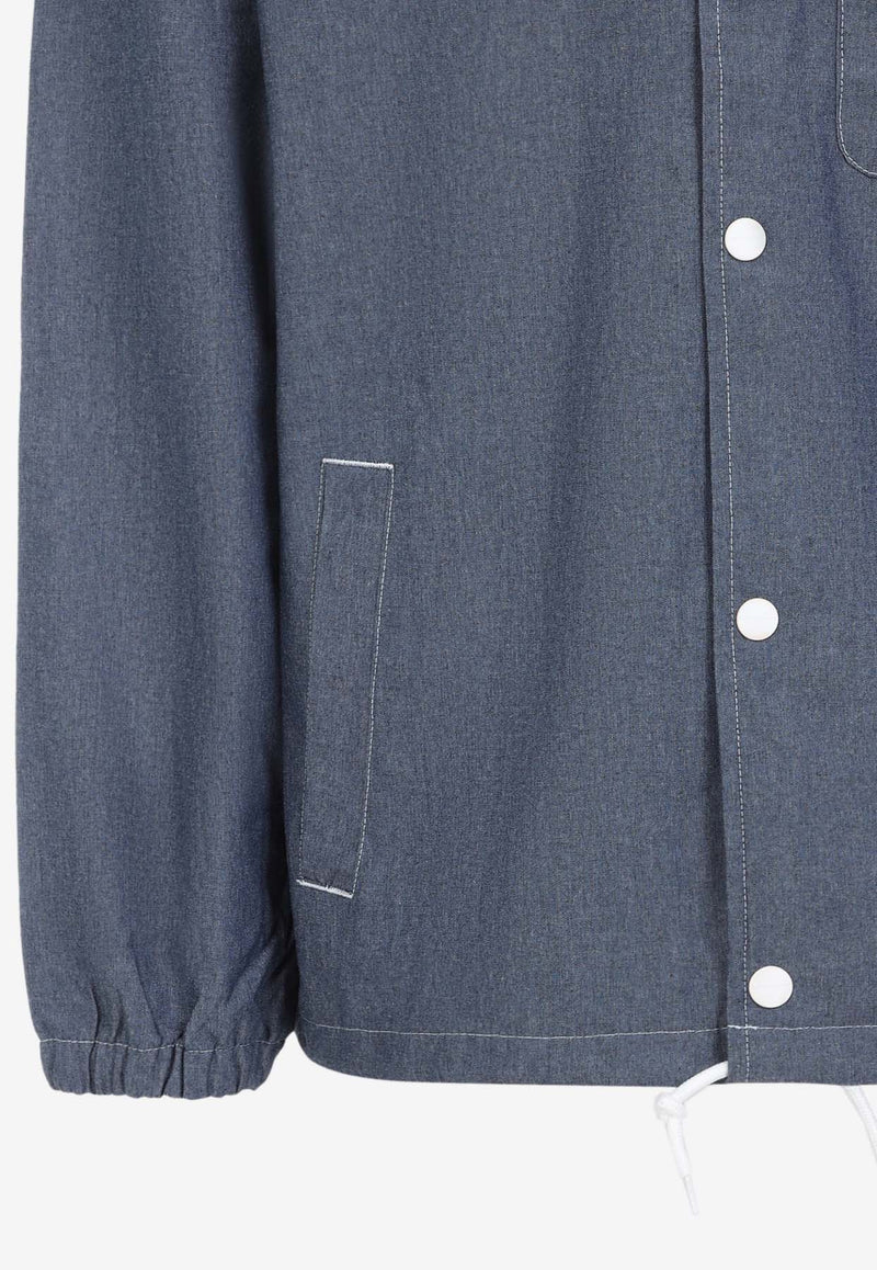 جاكيت بقَصة جاكيت برقعة شعار الماركة