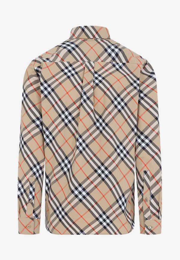 Long-Sleeved Check Shirt