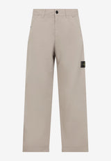Compass Patch Straight-Leg Pants