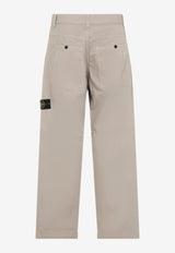 Compass Patch Straight-Leg Pants