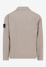 Logo Patch Zip-Up Overshirt