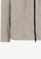 Logo Patch Zip-Up Overshirt