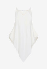 Scarf Top in Silk and Wool