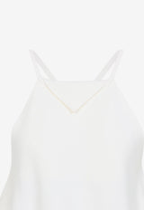 Scarf Top in Silk and Wool