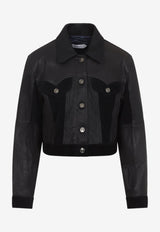 Leather Buttoned Jacket