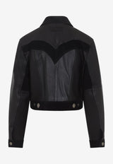 Leather Buttoned Jacket