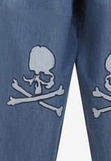 Wide-Leg Easy Washed Jeans