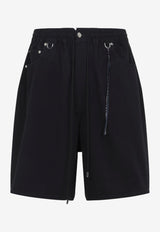 Wide-Leg Easy Denim Shorts