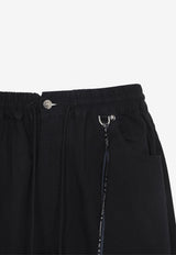 Wide-Leg Easy Denim Shorts