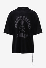 Velour Skull-Print T-shirt