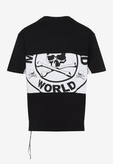 Horizontal Blocked Skull T-shirt