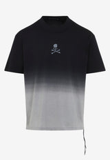 Gradient Skull Print T-shirt