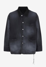 Frayed Utility Denim Jacket