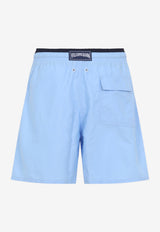 Moka Logo Embroidered Swim Shorts