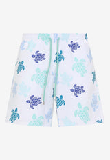 Moorea Turtles Print Swim Shorts